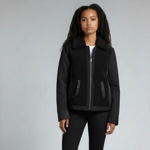 Lacoste Sherpa motorcycle jacket size small woman’s